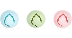 Balletjes Iris Roze/Groen/Blauw 1