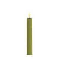 DeluxeHomeart Olive Green LED Dinner Candle D: 2,2 * 15 cm (2 pcs.) 1