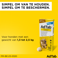 AdTab Kauwtablet Hond 1,3 - 2,5kg 6