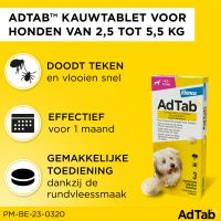 AdTab Kauwtablet Hond >2,5 - 5,5kg 2