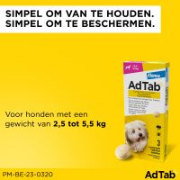 AdTab Kauwtablet Hond >2,5 - 5,5kg 6