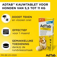 AdTab Kauwtablet Hond >5,5 - 11kg 2