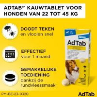 AdTab Kauwtablet Hond >22 - 45kg 2