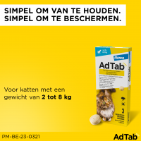 AdTab Kauwtablet Kat >2,0 - 8,0kg 5