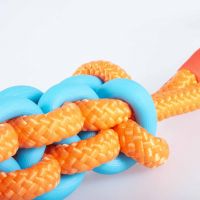 Hondenspeeltje Twisting Tugger blauw/oranje 7