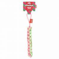 Hondenspeeltje Twisting Tugger groen/roze 2