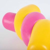Hondenspeeltje Twisted S'mores geel/roze 5