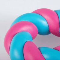 Hondenspeeltje Mallow Ring roze/blauw 4