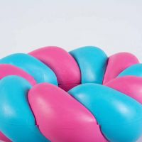 Hondenspeeltje Mallow Ring roze/blauw 6