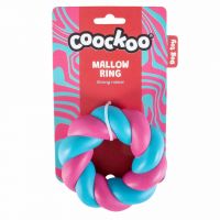 Hondenspeeltje Mallow Ring roze/blauw 2
