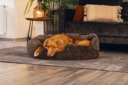 Hondenmand Pluche Bruin 6