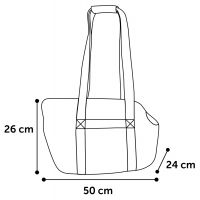 Draagtas Pookie Beige 50x24x26cm 5