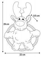 Kerst Speelgoed Krola Rendier & Ring Bruin 3