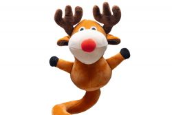 Rendier Spiraal Kerstspeelgoed Pluche Bruin 5