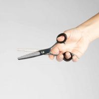 Japandi enkelzijdige effileerschaar Zilver 3