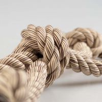 Flossy Kruistouw met 4 Knopen Bruin 3