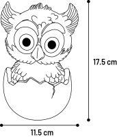 Speelgoed Beggy Uil Grijs 3