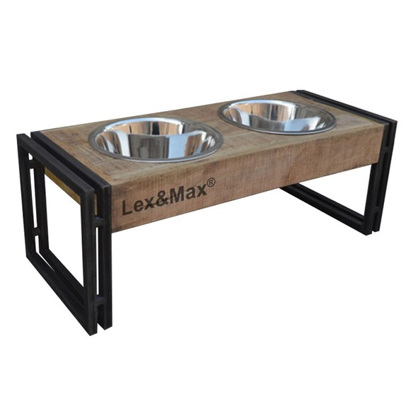 Wooden Feeder Oslo with Bowls