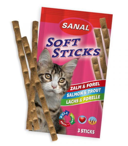 Sanal Soft Sticks Zalm & Forel