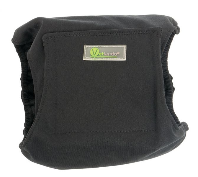 Vetlando Wasbare Luier voor Reuen Zwart