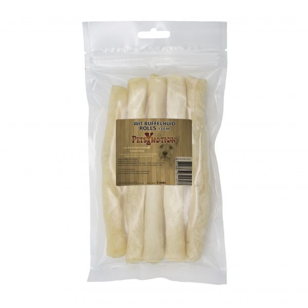Wit Buffelhuid Rolls 13cm