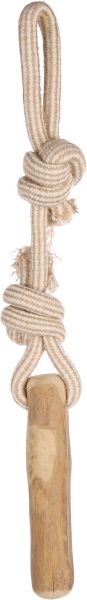 Java Hout Stok + Trektouw Bruin L