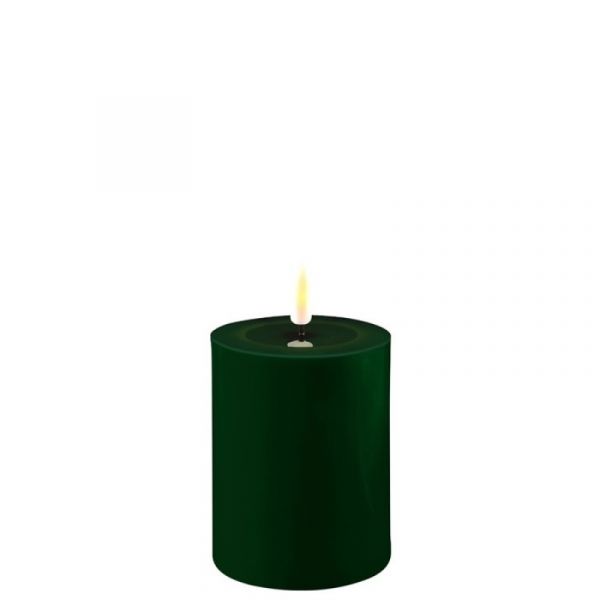 DeluxeHomeart Dark Green LED Candle D: 7,5 * 10 cm