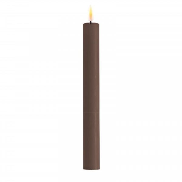 DeluxeHomeart Mocca LED Dinner Candle D: 2,2 * 24 cm (2 pcs.)