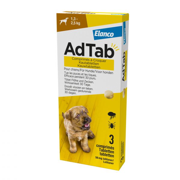 AdTab Kauwtablet Hond 1,3 - 2,5kg