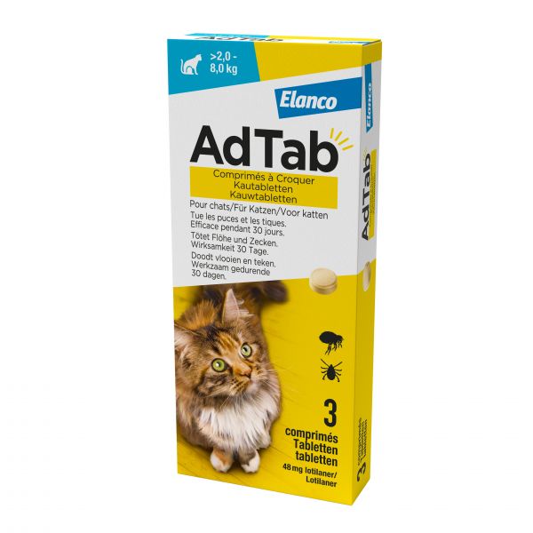 AdTab Kauwtablet Kat >2,0 - 8,0kg