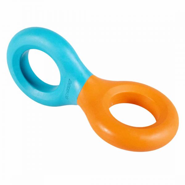 Hondenspeeltje Doodle blauw/oranje