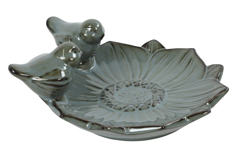 Vogelbad Fleuri S Blauw/Grijs