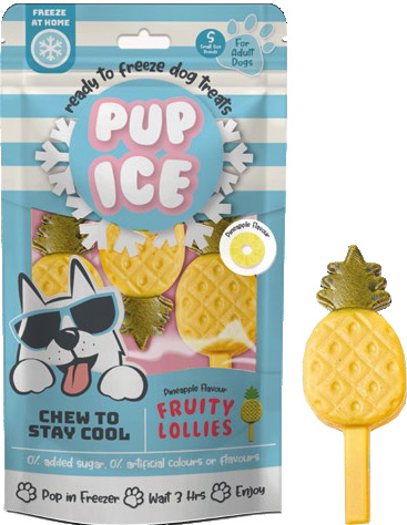 Pup Ice Hondenijsje Fruit Lollie Ananas pak a 3 stuks