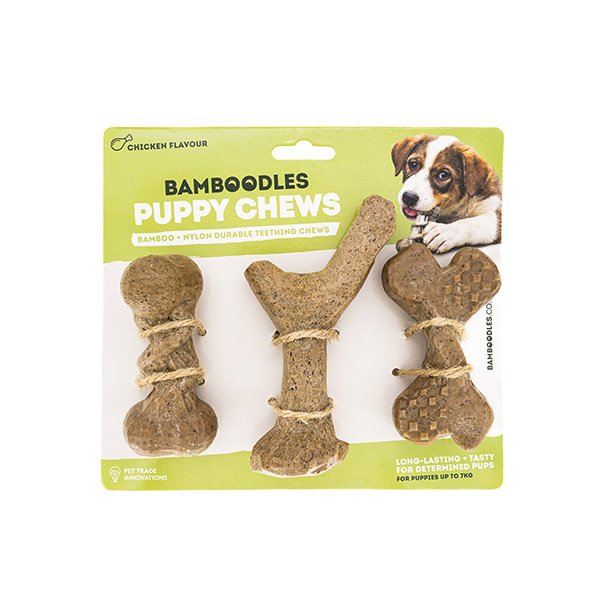 Bamboodles Puppy Chew 3-Pack Chicken