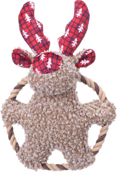 Kerst Speelgoed Krola Rendier & Ring Bruin