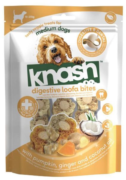 Knash Woofa Loofa Bites Digestive Pumpkin/Ginger