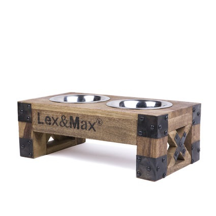 Wooden Feeder with Bowl