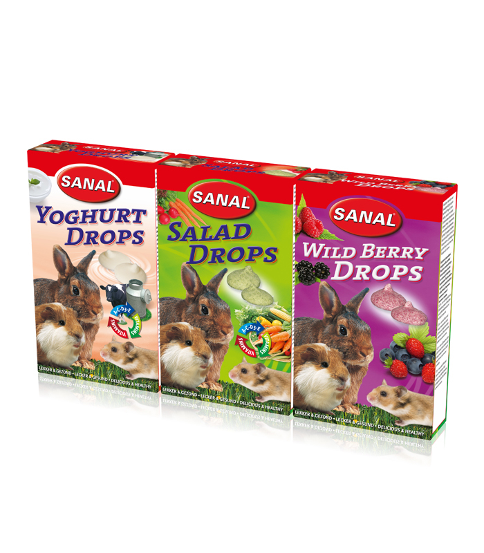 Sanal 3-pack Yoghurt, Salad & Wild Berry Drops