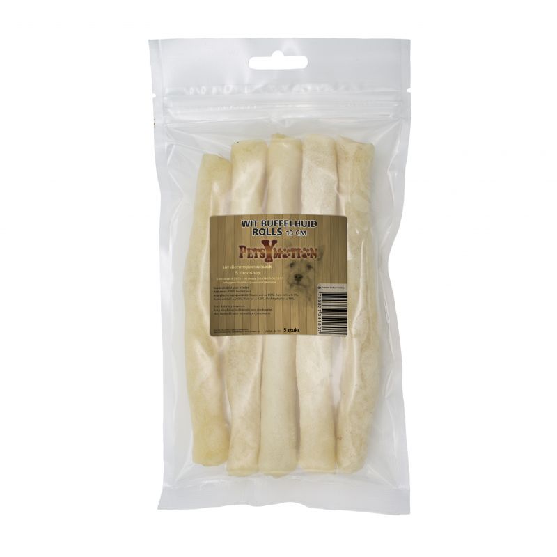 Wit Buffelhuid Rolls 13cm