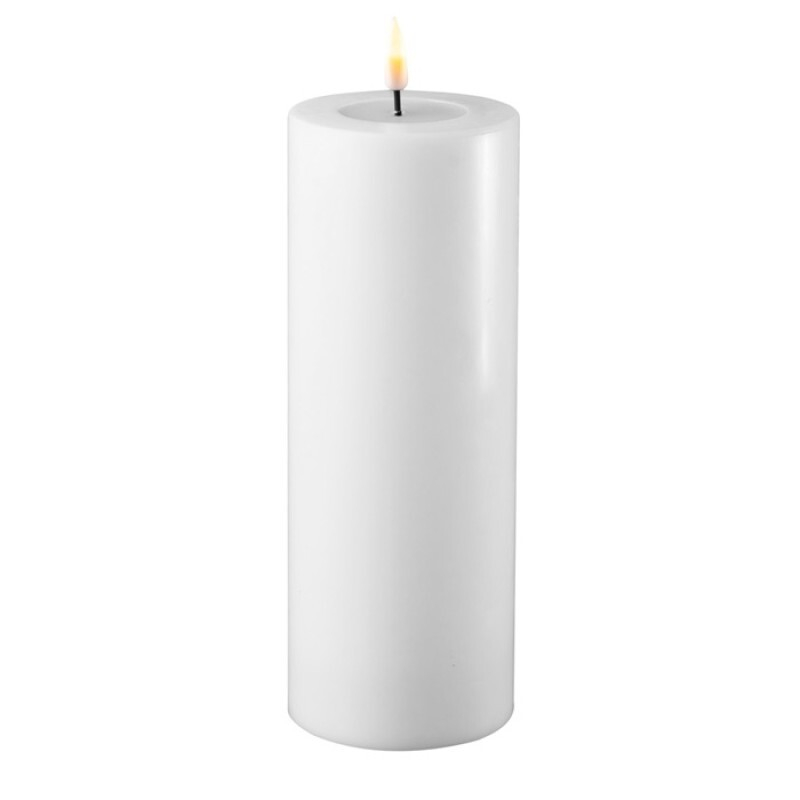 DeluxeHomeart White LED Candle D: 7,5 * 20 cm