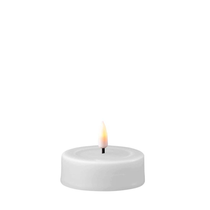 DeluxeHomeart White LED Jumbo Tealight Candle D: 6,1 * 5,5 cm (2 pcs.)