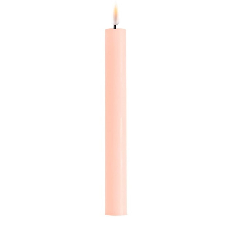 DeluxeHomeart Light Pink LED Dinner Candle D: 2,2 * 24 cm (2 pcs.)