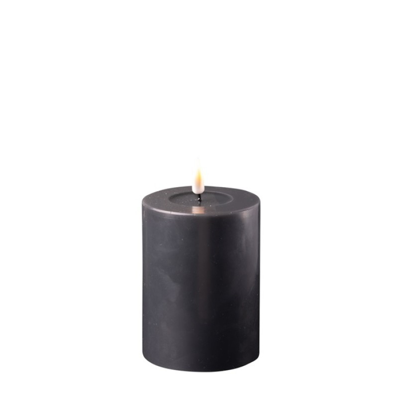 DeluxeHomeart Black LED Candle D: 7,5 * 10 cm