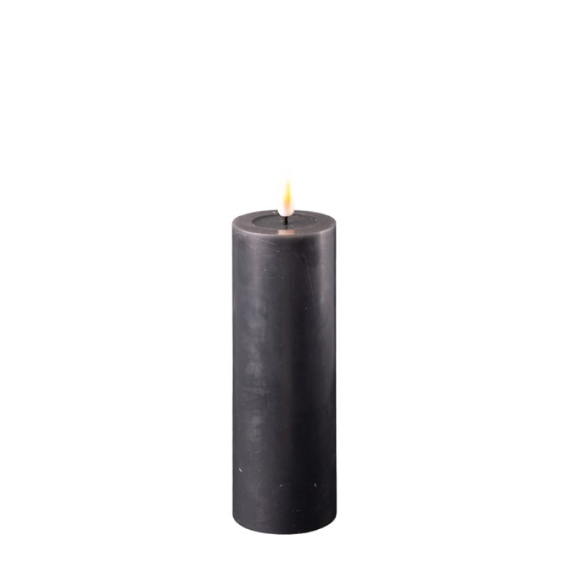 DeluxeHomeart Black LED Candle D: 5 * 15 cm
