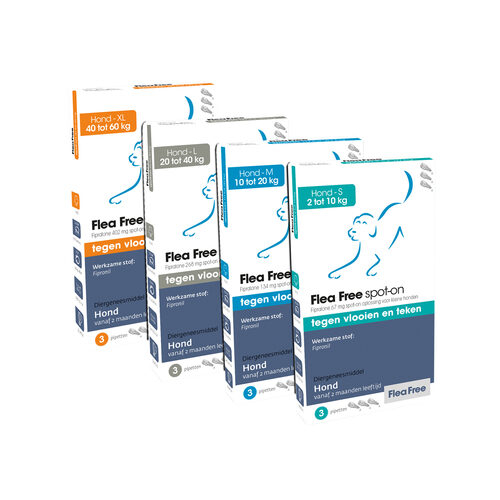 Flea Free spot-on voor Honden