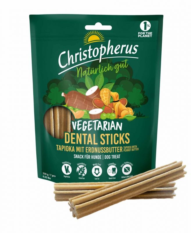 Christopherus - Dental Stick Vegetarian - Tapioca with Peanut Butter