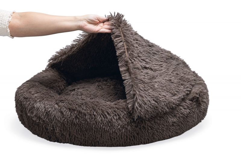 Hondenmand Pluche Bruin