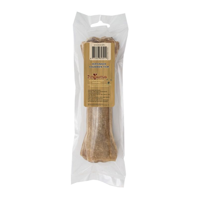Hertenhuid Kauwbeen 17cm