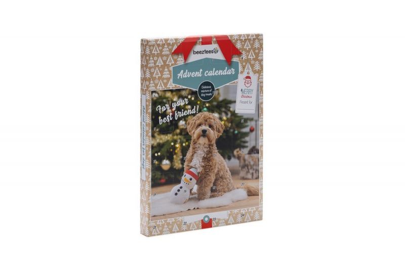 Beeztees Kerst Adventskalender Paw – Hondensnack- 24 st.