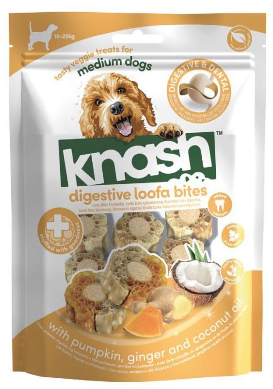 Knash Woofa Loofa Bites Digestive Pumpkin/Ginger